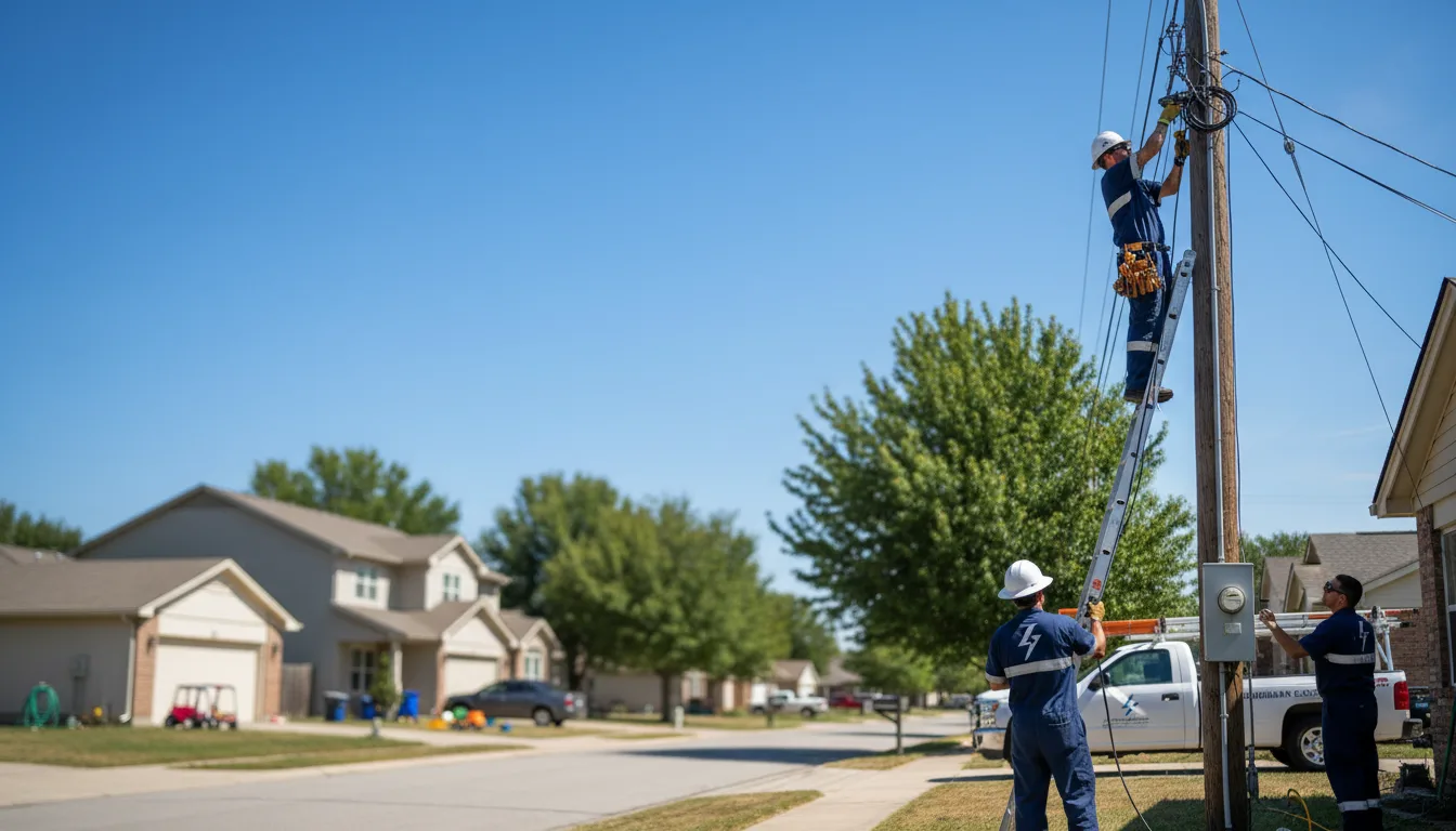 Residential electrician providing installation services in Argonne, WI